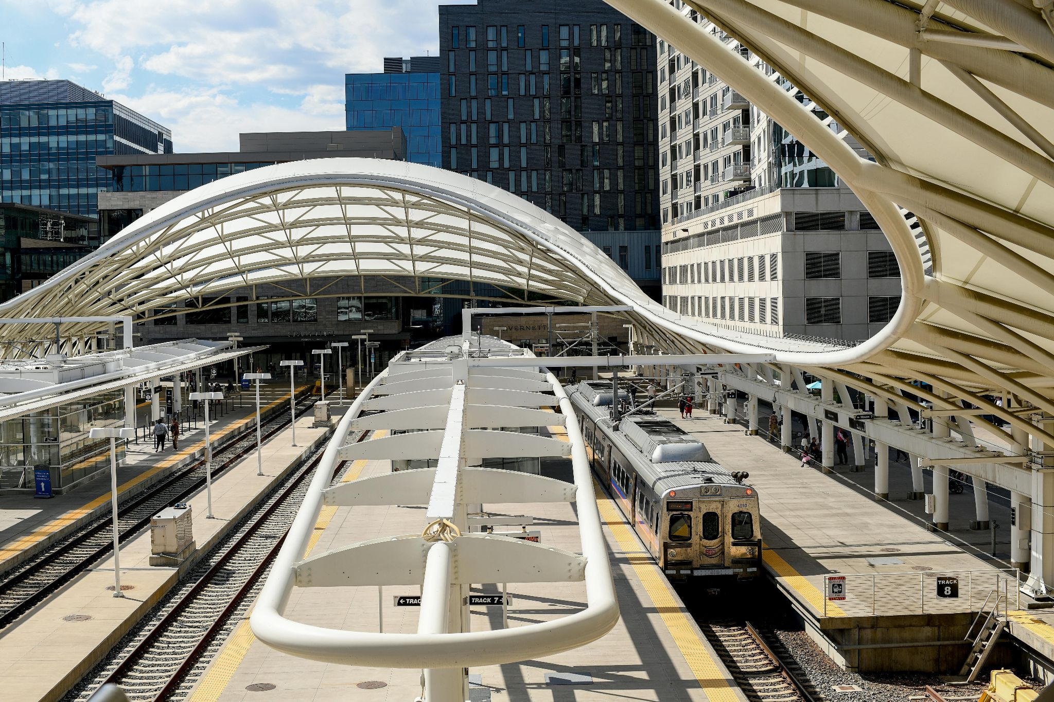 High angle shot of Denver's Union Station.